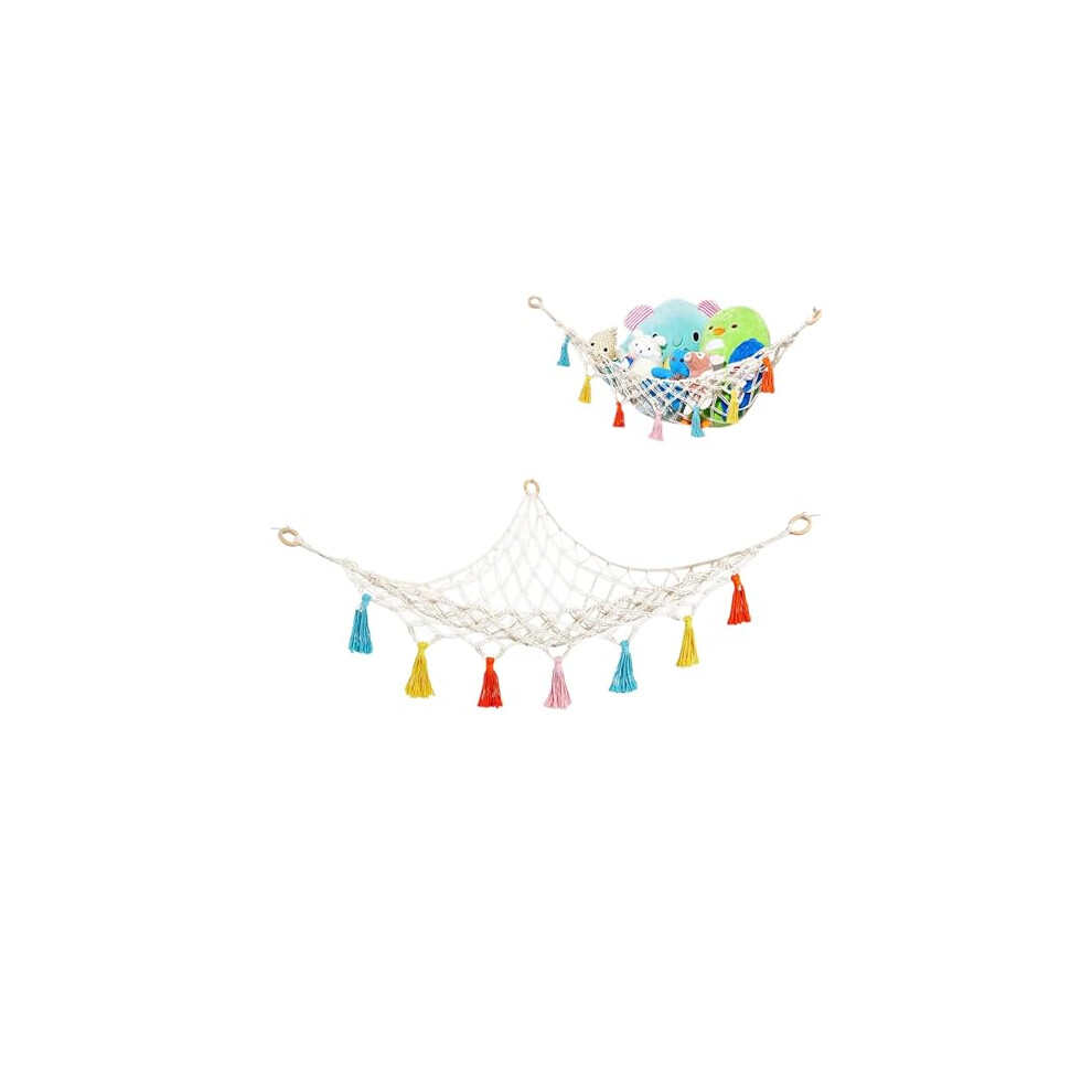 Toy Hammock For Stuffed Animals Storage Teddy Hammock Macrame Teddy Bear Storage Hammock Plush Toy Storage Net Toy Net Hammock For Teddies Corner
