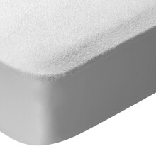 Mattress Protector, 80% Cotton, 20% Polyester, White, 60 x 120 cm