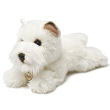 MiYoni Dogs 13127 8-inch Westie, White - Plush Soft Toy