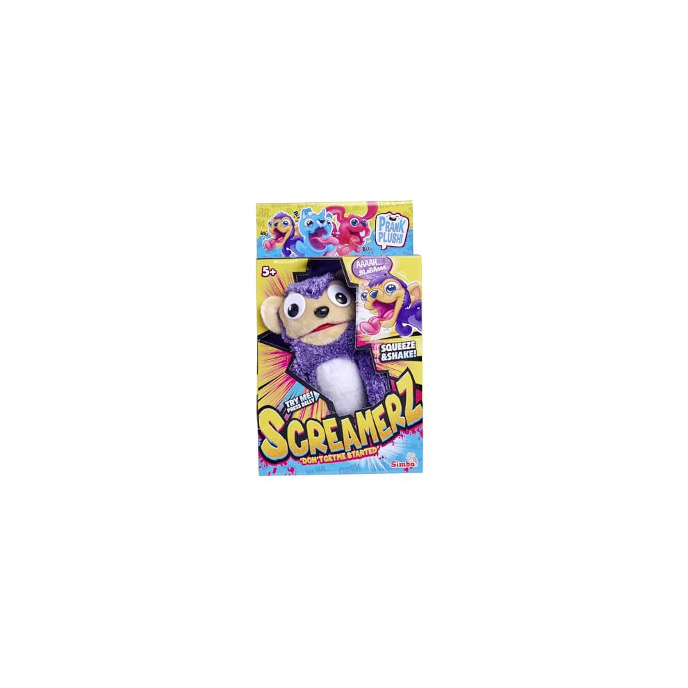 Simba Screamerz Michief Monkey 30Cm Interactive Soft Plush Toy Suitable Age 5 And Over