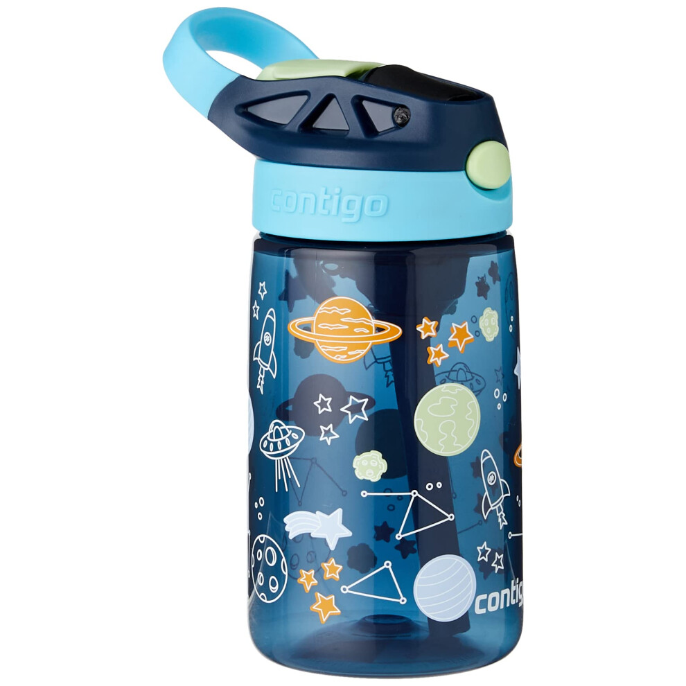 Contigo Children's Drinking Bottle Easy Clean Autospout With Straw, Bpa-Free Robust Bottle, 100% Leak-Proof, Easy To Clean, Ideal For Daycare, Kindergarten,