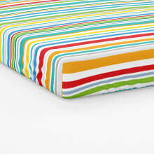 Girls Boys Kids Zoo Escape Animals Striped Toddler Cot Bed Fitted Sheet Bedding