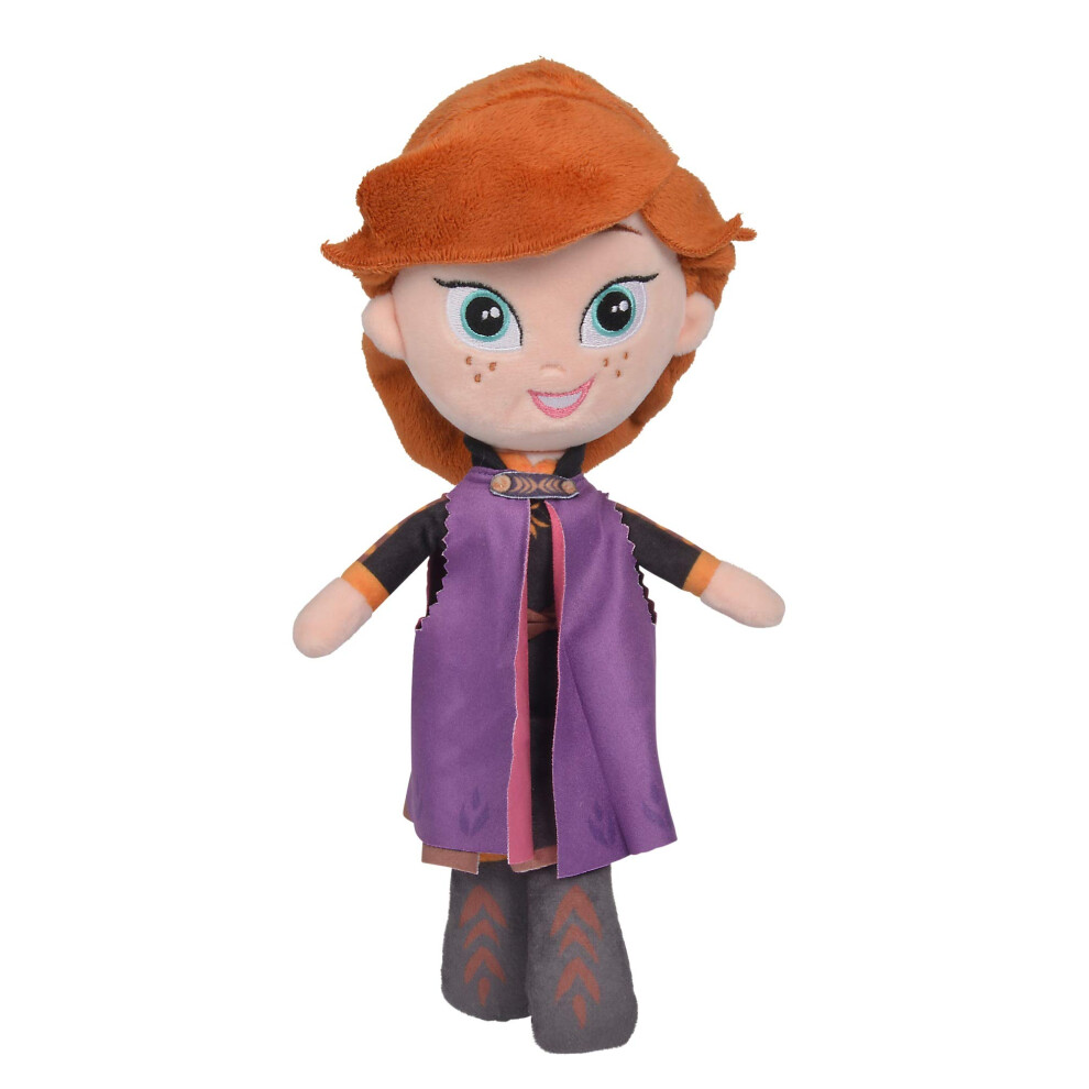 Disney - Friends Style Anna Plush Toy - 25cm, Orange / Purple