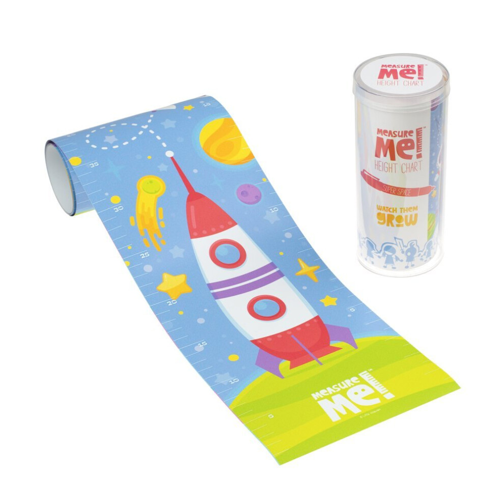 Measure Me! Roll-Up Height Chart For Children - Super Space Little Wigwam