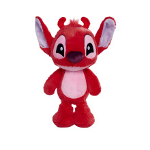 Disney Leroy 25cm plush toy in flopsie style, cute soft toy red colour, suitable for kids and adults, and treat, officially licensed by Disney