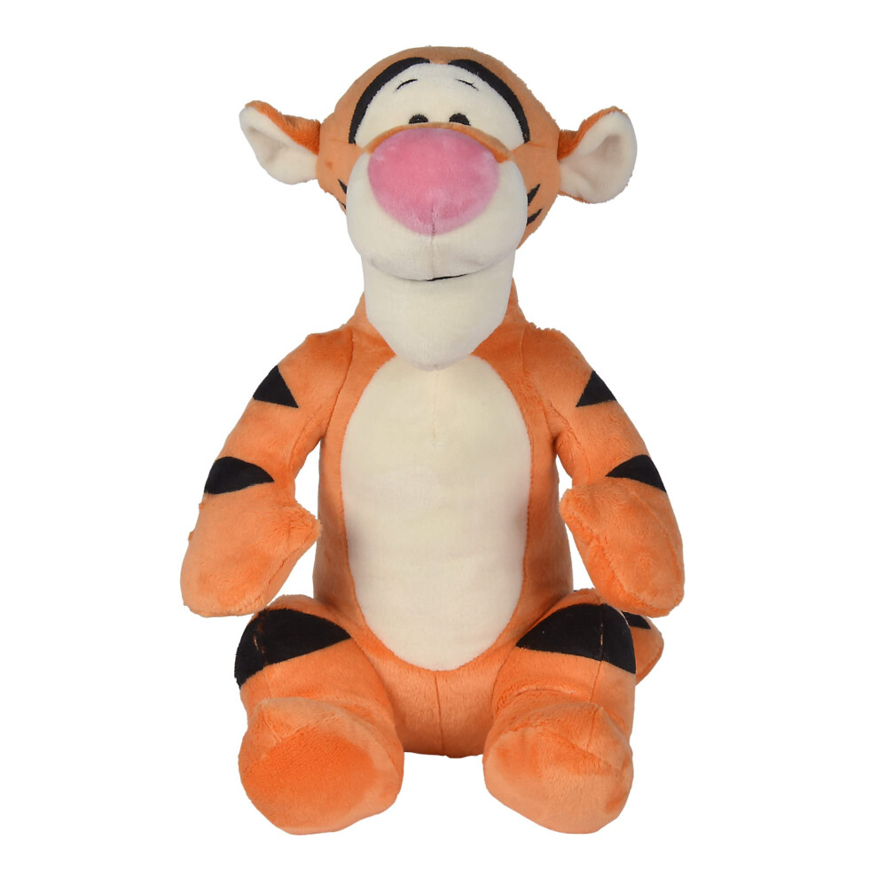 Disney Winnie The Pooh Tigger 25cm Plush Toy, cuddly soft toy for kids and adults for birthday and gift, from 0 years