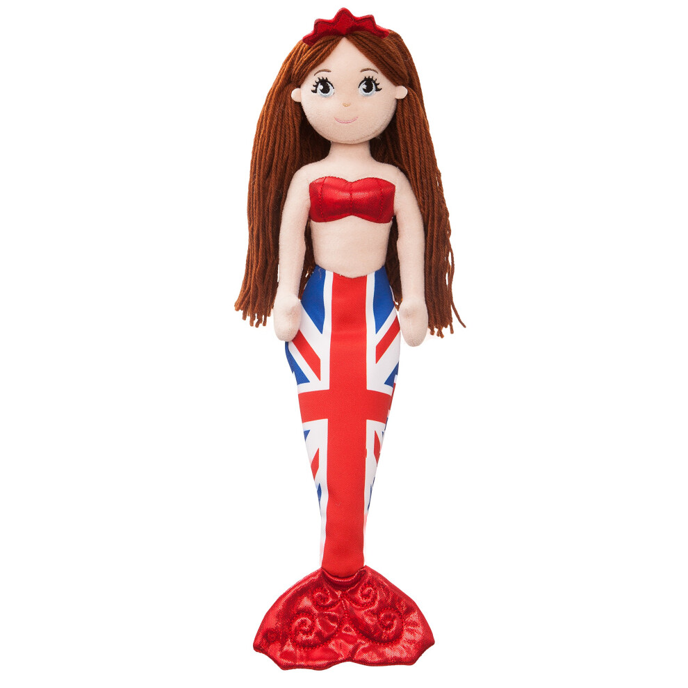 Aurora, 60783, Union Jack Sea Sparkles Catherine, 18In, Soft Toy, Red and Blue