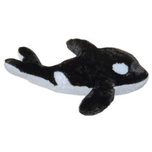 Aurora, 06271, Flopsie Splash Orca Whale, 12In, Soft Toy, Black and White, Medium - Plush Soft Toy