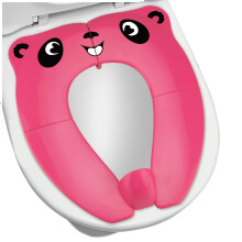 [Upgrade Version] Foldable Potty Seat - RIGHTWELL Travel Toilet Seat, Toilet Training Seat Portable Toilet Seat Toddler PP Material with Carry Bag (B,