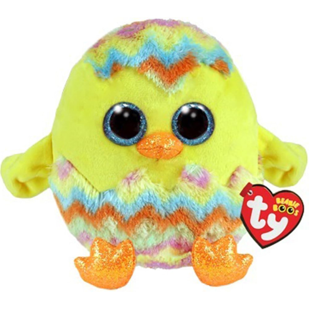 Beanie Boo's TY36569 Corwin the Chick Plush Toy, 15 cm, Multi-Colour, Small