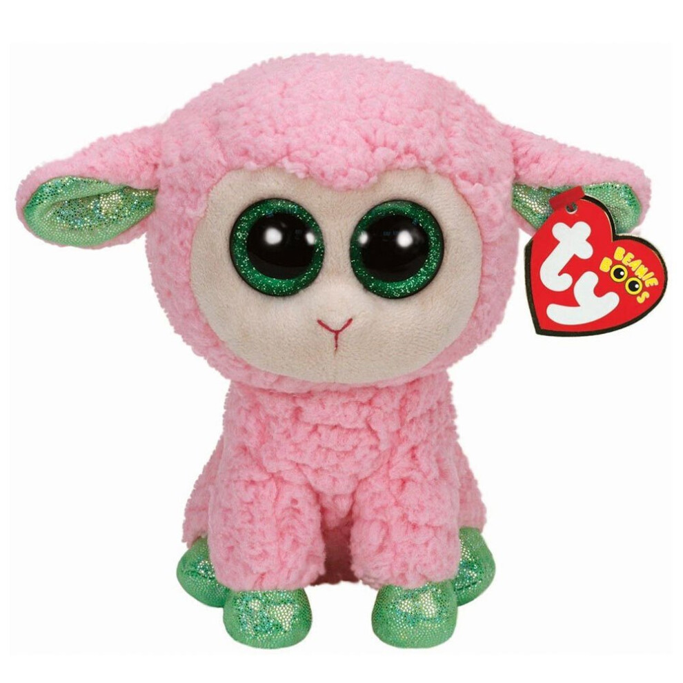 Beanie Boo 6" Plush Pink and Green Leyla the Sheep