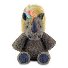 Aurora, 61530, Luxe Boutique Azari Rhino 10In, Soft Toy, Grey - Plush Soft Toy
