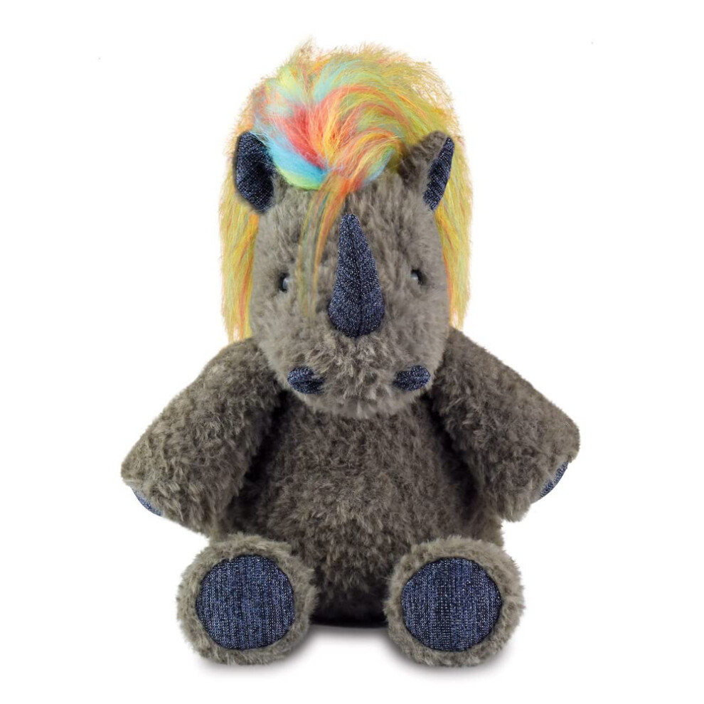 Aurora, 61530, Luxe Boutique Azari Rhino 10In, Soft Toy, Grey