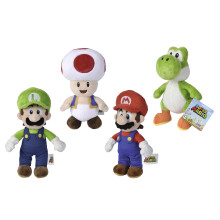 - Super Mario Plush 20 cm, Soft Material, 4 Characters Available, A Character Sent Randomly, You Can Not Choose the Model (109231009003)