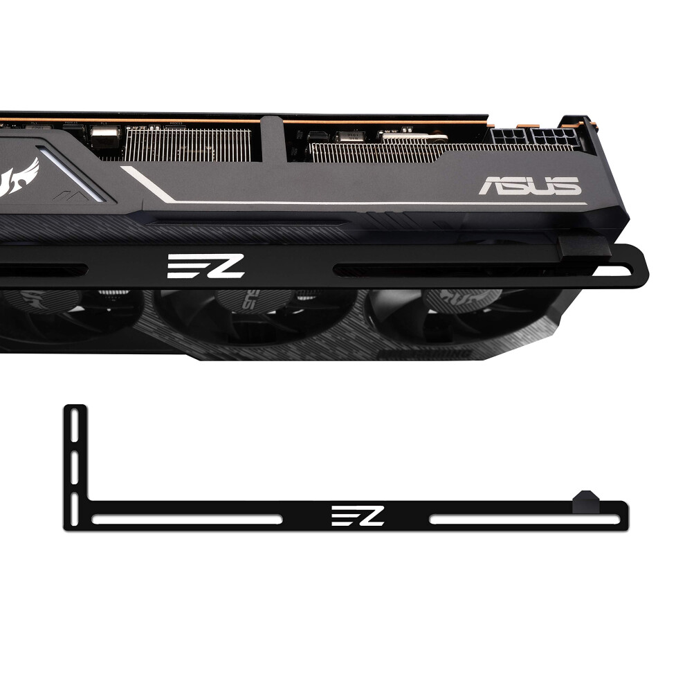 Gpu Holder,Graphics Card Brace Support,Video Card Holder,Gpu Vga Bracket For Custom Desktop Pc Gaming-3Mm Aluminum- Black 748966767888