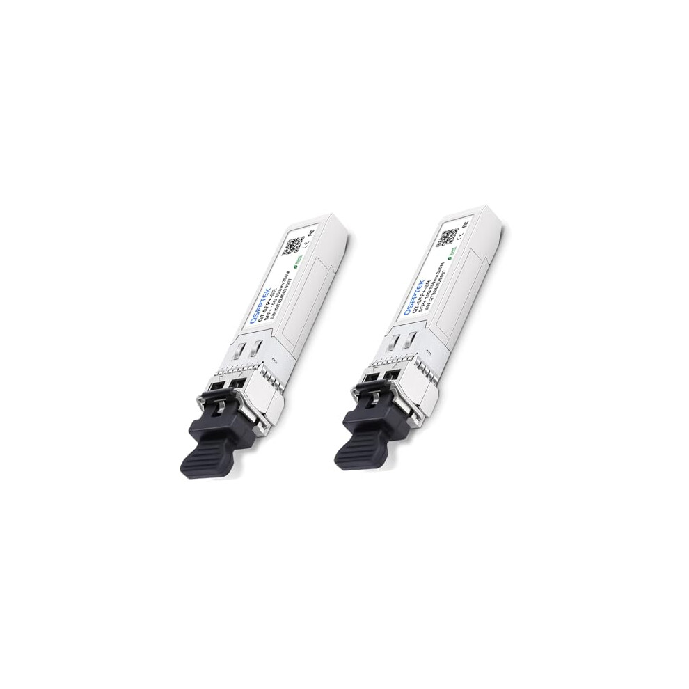 2Pack 10G-Sr Sfp+ 850Nm 300M Module 10Gbase-Sr Multimode Lc Sfp+ Transceiver For Cisco Sfp-10G-Sr, Ubiquiti Uf-Mm-10G, Netgear, Mikrotik, D-Link, 762910415519