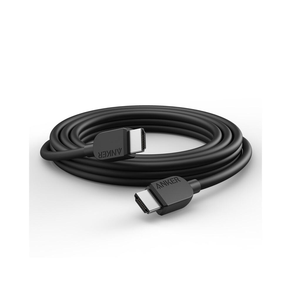 Anker 8K@60Hz Hdmi Cable, 10 Ft Ultra Hd 4K@120Hz Hdmi To Hdmi Cord, 48 Gbps Certified Ultra High-Speed Durable Cable With Hdmi 2.1 And Hdr, Compatible With
