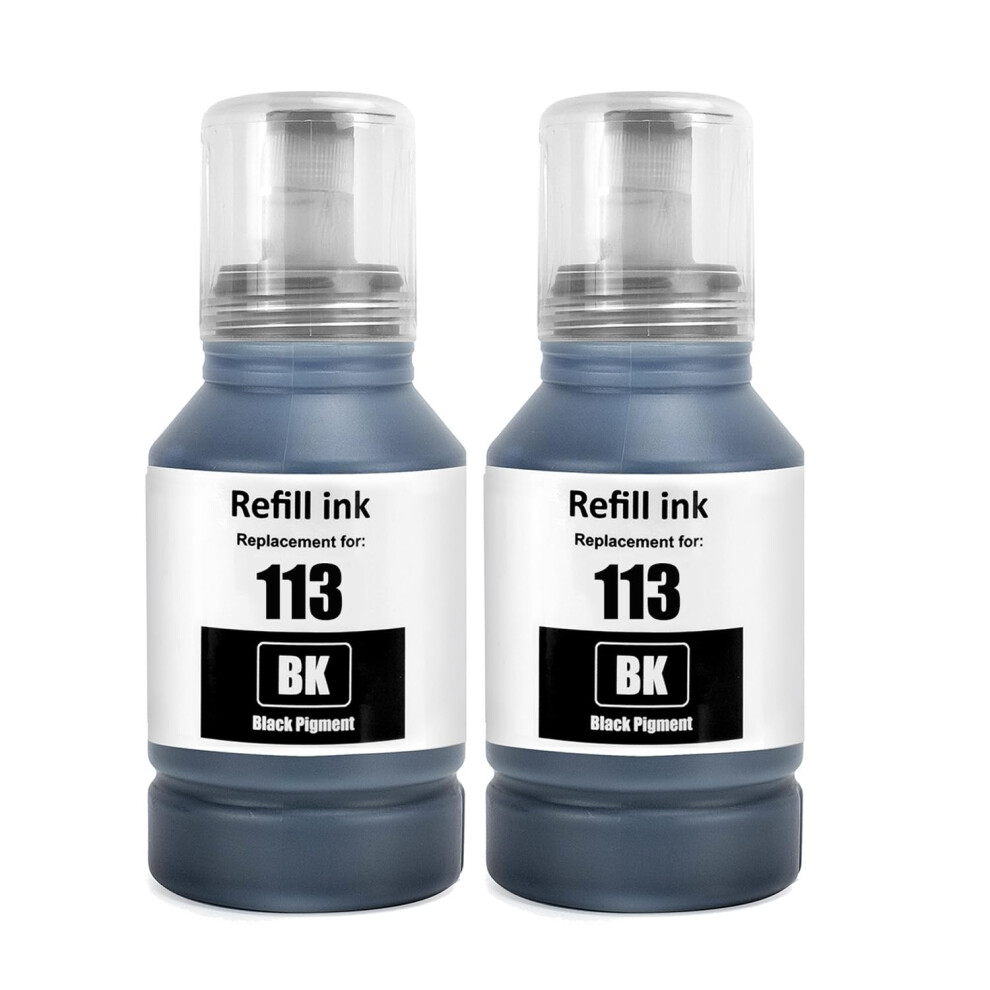 113 Ink Compatible With Epson 113 Ink Bottle Multipack For Ecotank Et-16680 Et-5800 Et-5170 Et-5850 Et-16150 Et-5150 Et-16600 Et-16650 Et-15000 644097438706