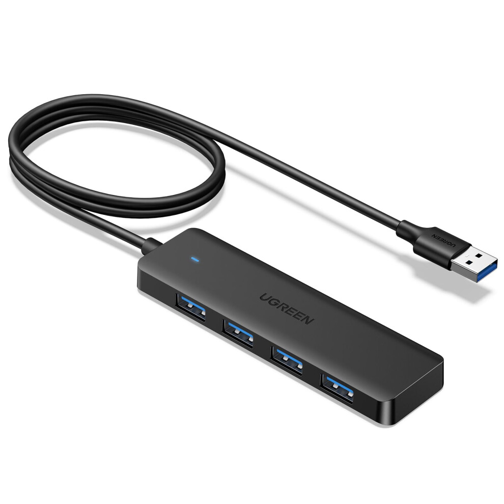 Usb Hub 3.0, 4 Port Ultra Slim Usb Splitter With 5Gbps Data Transfer, Usb Extender For Mouse, Keyboard, Flash Drive, U Disk, Printer, Compatible With 6941876235742