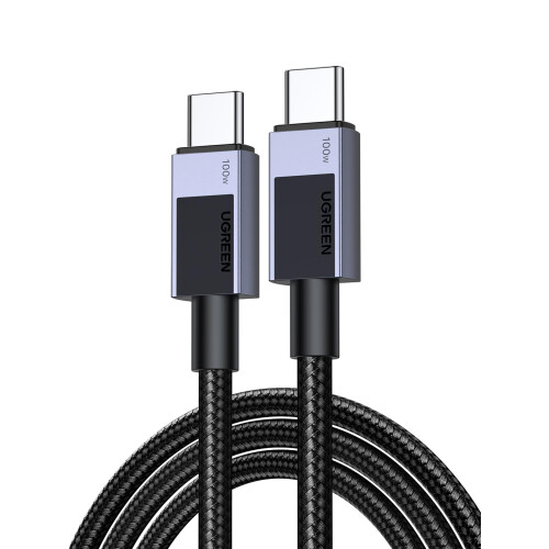 UGREEN USB-C-zu-USB-C-Schnellladekabel 5A PD, 2 m - Space Grau