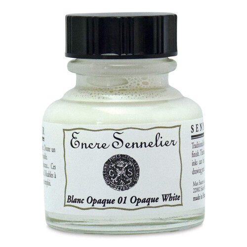Flacon de tinta Sennelier 30ml Branco opaco 01