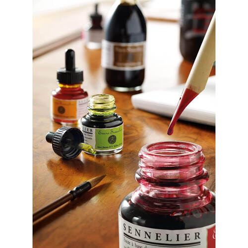 Flacon encre Sennelier 30ml Brou de noix 453 2