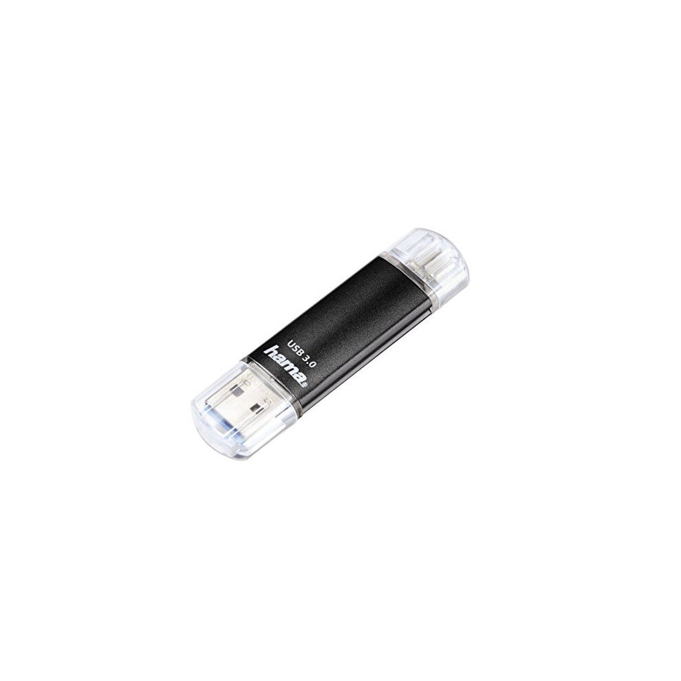 Hama Laeta Twin Otg Usb 3.0 Flash Drive 16 Gb Black
