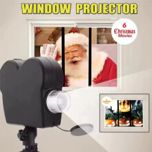 12 Movies Light Christmas Window Projector Halloween Laser Projector Mini Home Theater Indoor Outdoor Laser Projector