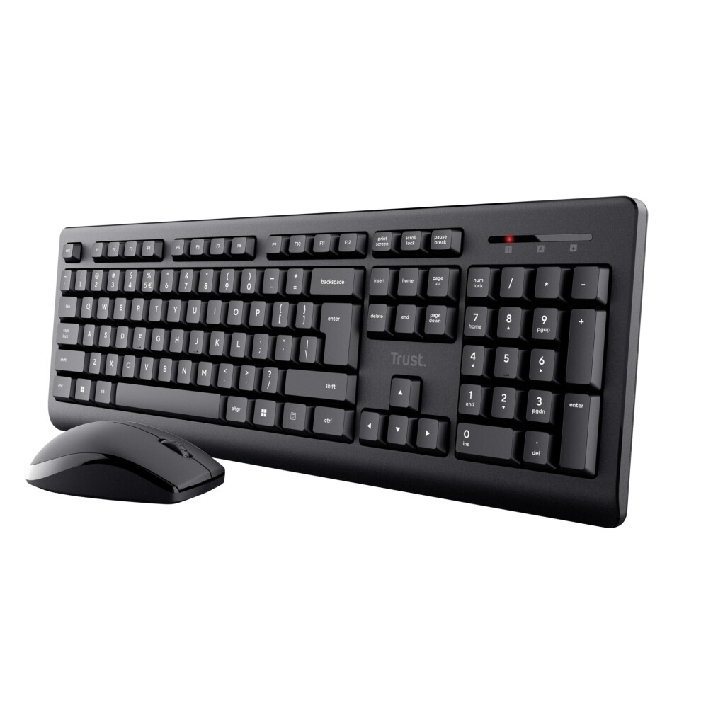 Trust Primo Wireless Keyboard and Mouse Set QWERTY UK Layout, Low Black 25436 - Image 3