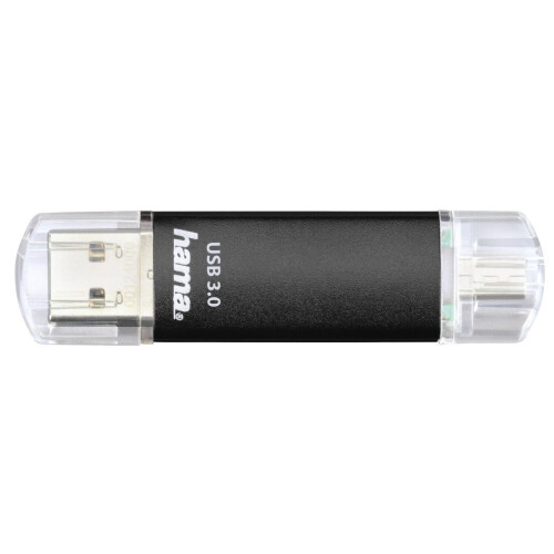 Hama Disco rigido - HAMA - Laeta Twin - 64 Go - USB 3.0/Micro-USB - Nero 1