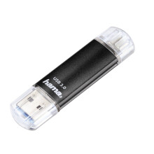 Harde schijf - HAMA - Laeta Twin - 64 Go - USB 3.0/Micro-USB - Zwart
