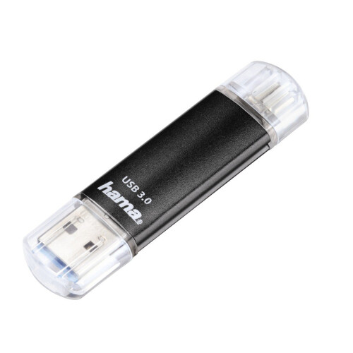 Hama Disco rigido - HAMA - Laeta Twin - 64 Go - USB 3.0/Micro-USB - Nero