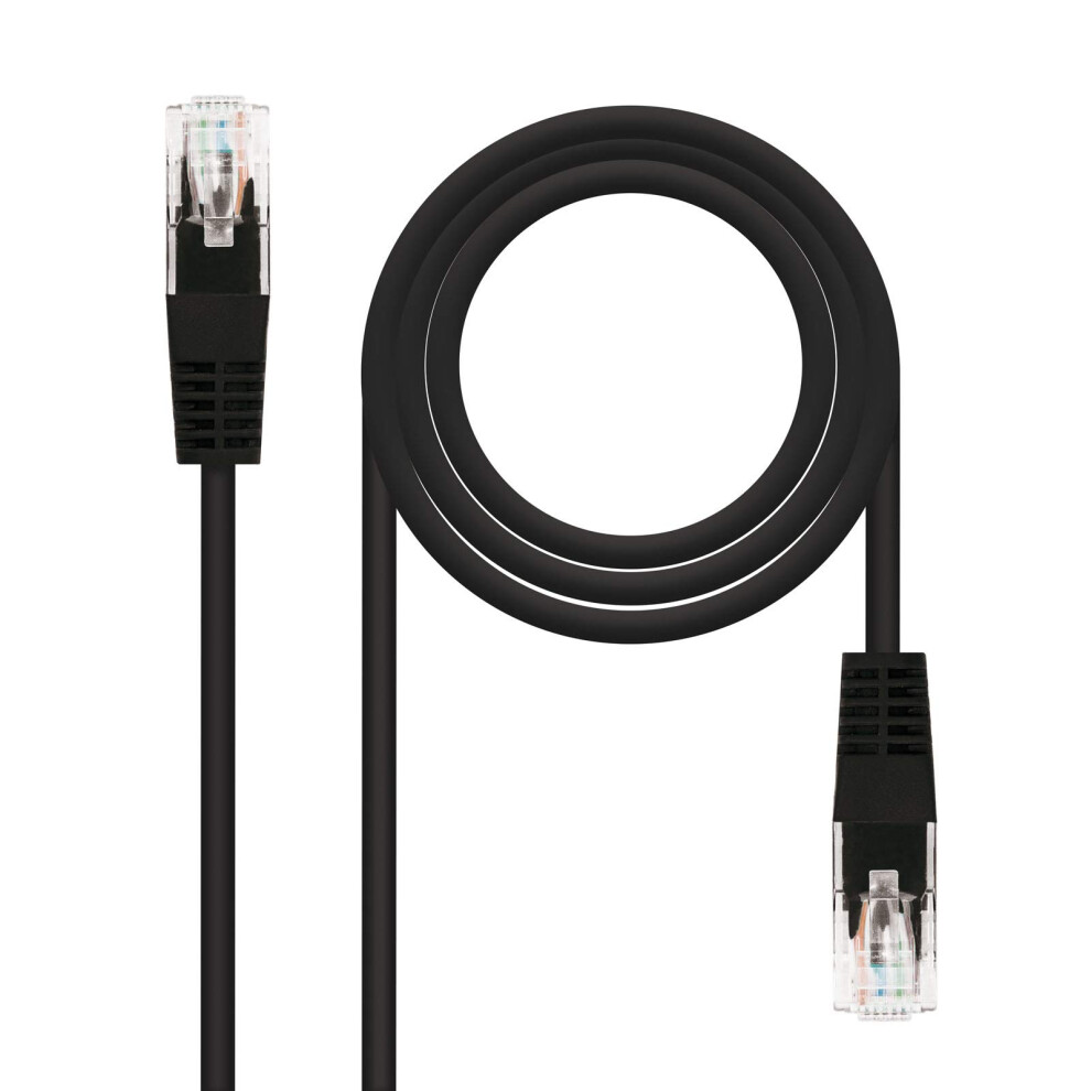 Nanocable 10.20.0402 Rj45 Cat.6 Utp Awg24 Network Connecting Cable Black 8433281003750