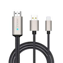 HDMI Adapter for iPhone iPad 1080P, MpioLife iPhone to TV Converter 6.6FT, Lighting HDMI Digital AV Cable for iPhone, iPad Air, iPad Mini, Pro,
