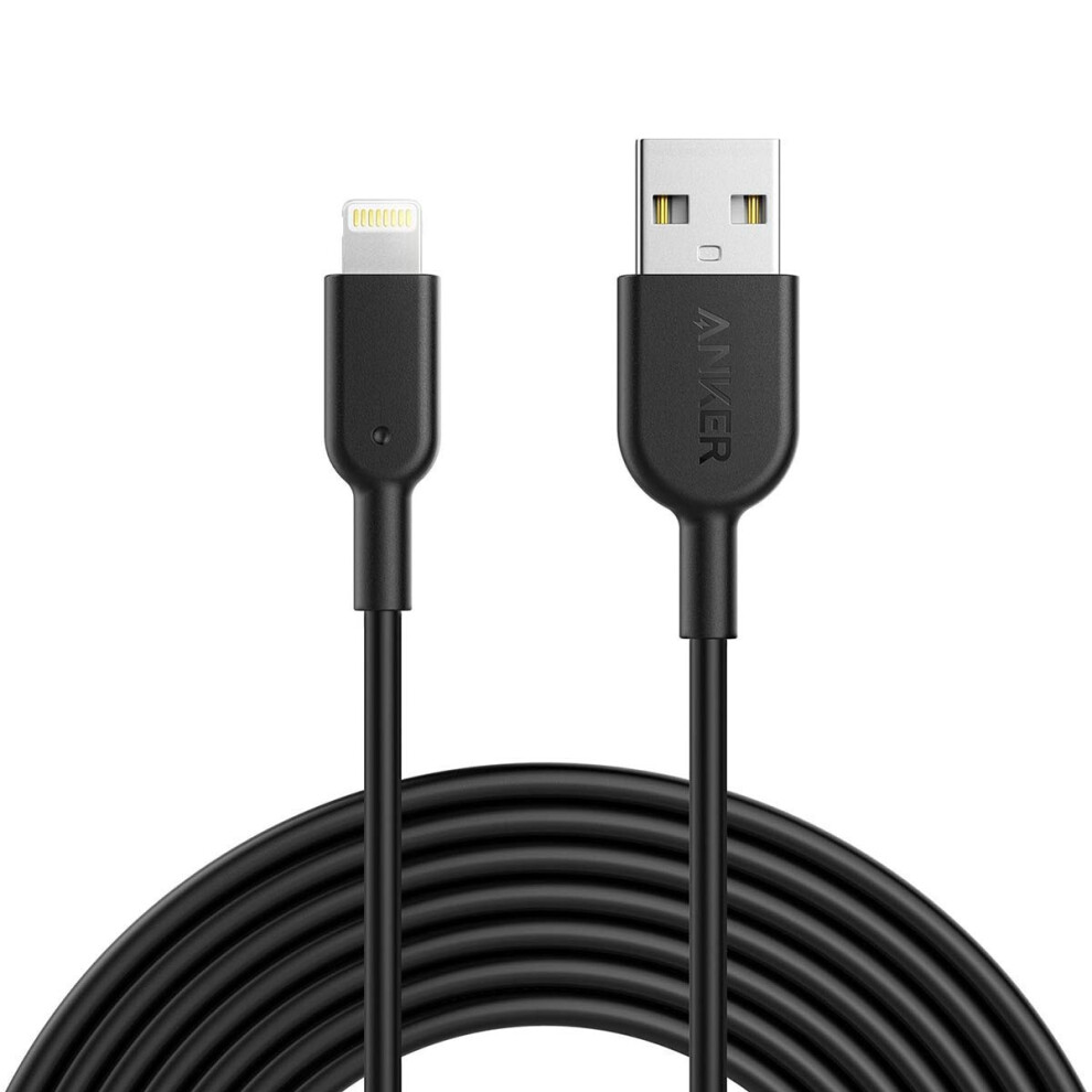 iPhone Charger Cable, Powerline II Lightning Cable (10ft), Durable Cable, MFi Certified for iPhone Xs/XS Max/XR/X / 8/8 Plus /7/7 Plus, iPad 8