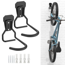 Housolution Supporto da Parete per Bici con Gancio Fisso [2 Pezzi] Portabiciclette per Carichi Pesanti Supporto Verticale per Garage - Appendi/St
