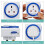 3 Pack 24 Hour Segment Timer Switch，Plug-in Timer Controller -240v 3 Pin Plug Energy Saver Plug Standard Size 5