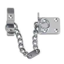 XFORT Door Chain Polished Chrome, Narrow Design Door Limiter, External and Internal Door Restrictor for Wooden and UPVC Doors, Additional Front Door