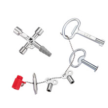 7 in 1 Radiator Key UK & 4 Sets for Meter Box Key, Radiator Bleed Key, Valve Key, Box-packed