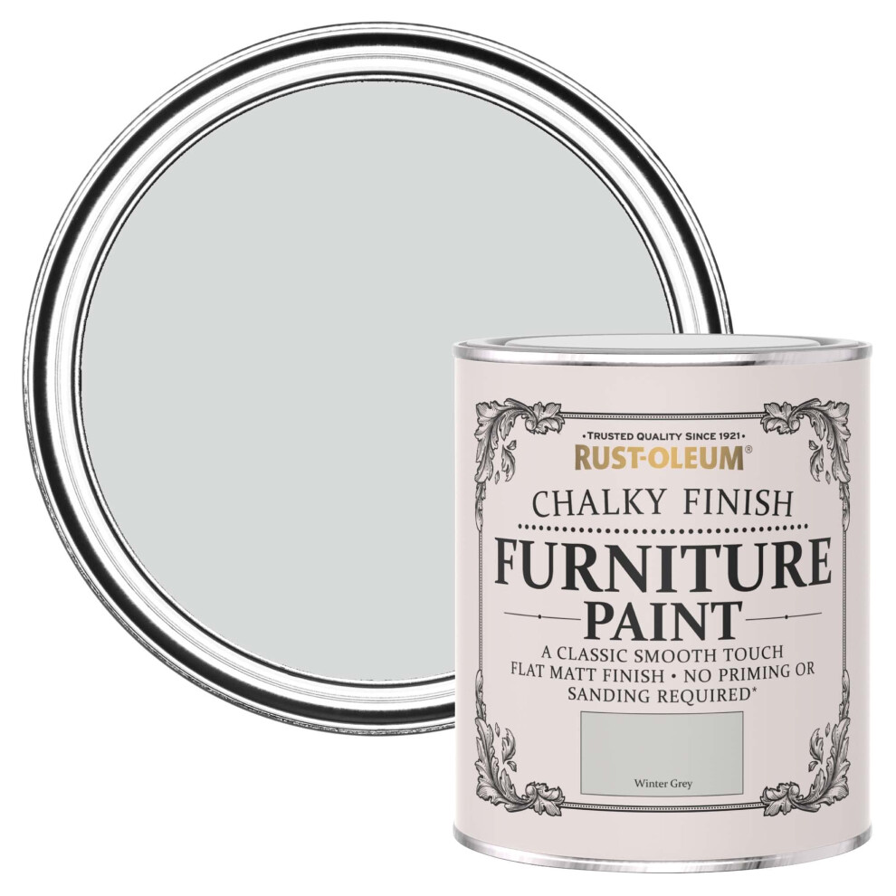 AMZ0039 Chalky Finish Furniture Paint - Winter Grey - 750ml