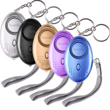Personal Alarm, 5 Packs 140DB Personal Security Alarm with LED Light, Self-Defense Emergency Alarm for Women, Kids, Elder, Nightshifts