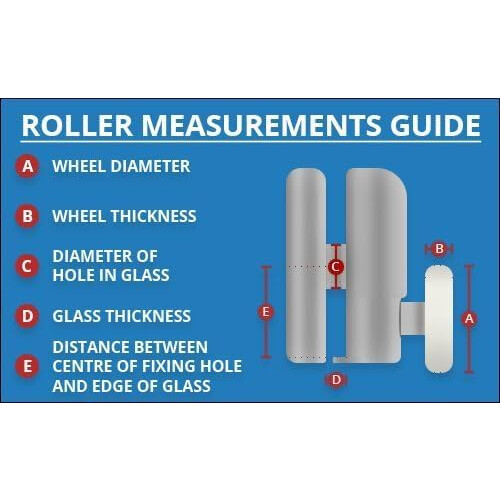 Shower Door Wheels 23mm Shower Door Rollers Bottom 4pcs 1