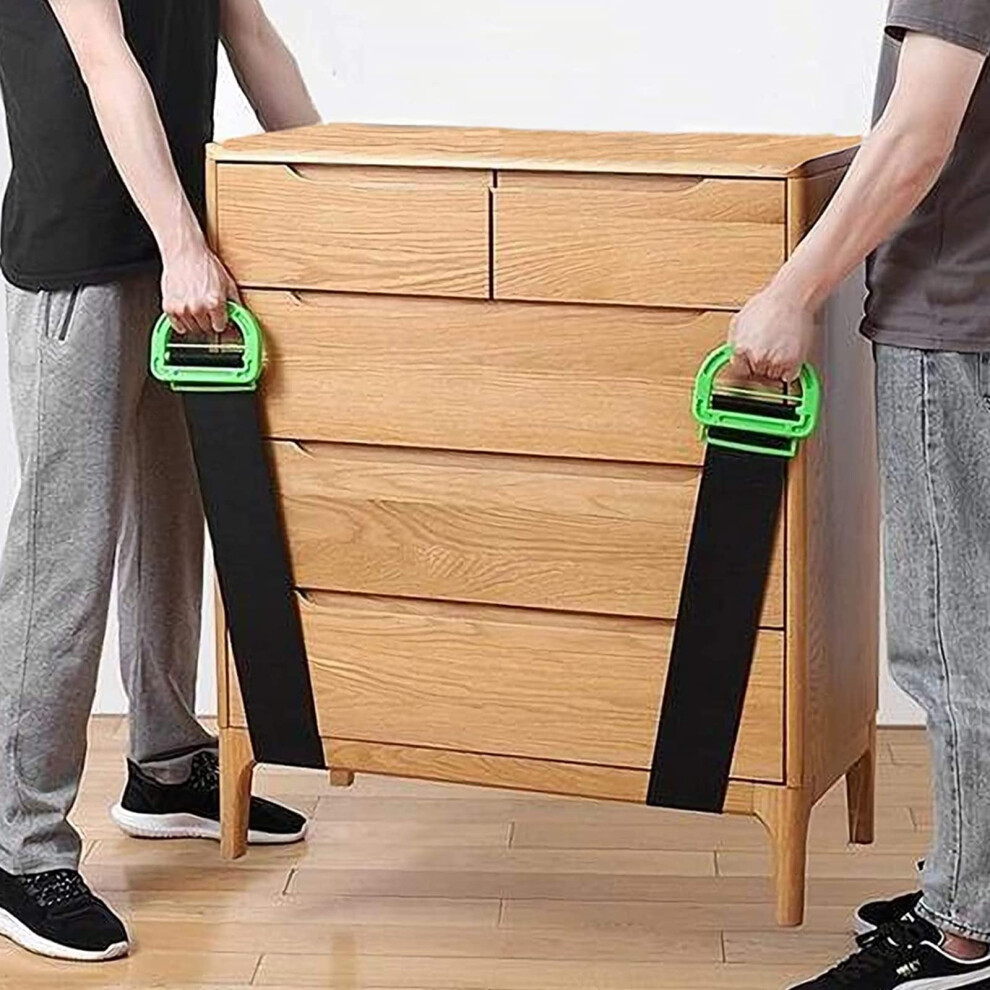 Adjustable Lifting Moving Straps, Single Or Multi-Person Retractable Carrying Strap, Multipurpose Furniture Moving Straps For Furniture, Boxes, 716782233559