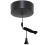 Taps2Traps Matt Black Bathroom Light Pull Switch With Black Cord & Toggle 2 Way 6A 2