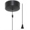 Taps2Traps Matt Black Bathroom Light Pull Switch With Black Cord & Toggle 2 Way 6A 1