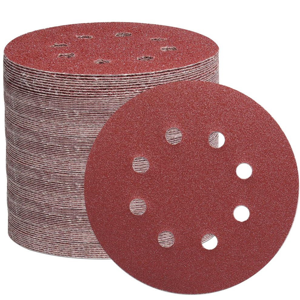 105Pcs 125Mm Sanding Discs, 5 Inch 8 Hole Hook And Loop Sanding Pads For Random Orbital Sander(40/60/100/150/240/320/600 Mixed Grits) 190731996540
