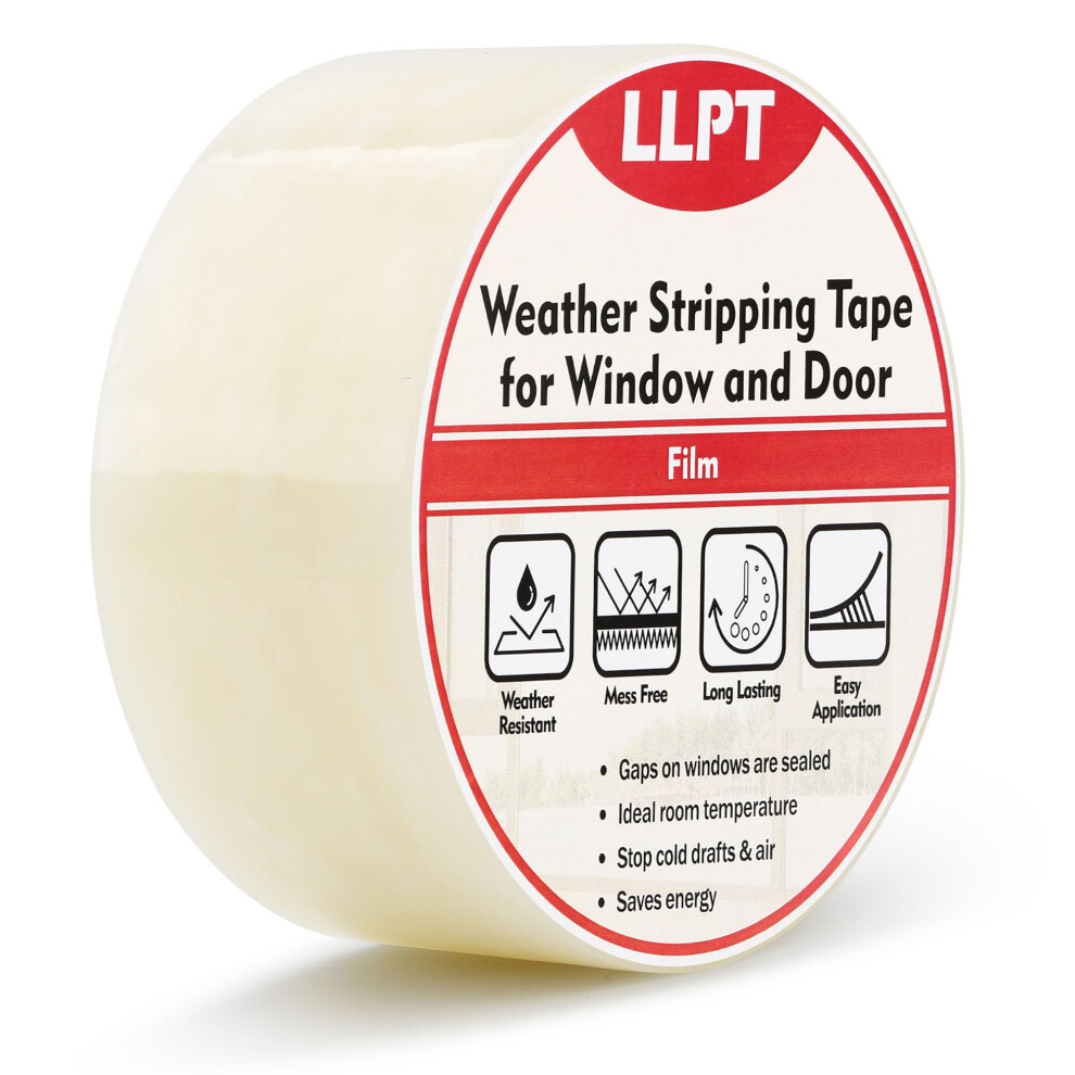 Window Weather Sealing Tape | 51Mm X 33M | Strong Adhesive Ultra High Performance Weather Resistant Tape | For Window Draft Isolation Surface 791590130634