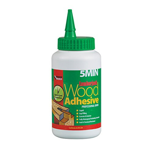 Everbuild Lumberjack 5 minute Polyurethane Wood Adhesive Liquid, 750 g