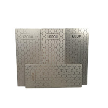 Knife Sharpener, 4Pcs Diamond Sharpening Stones 400/600/1000/1200 Grit, Ultra-Thin Honeycomb Design, Non-Slip Base, Perfect for Kitchen Knives, Garden