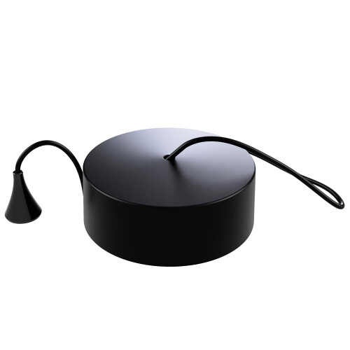 Essentials 2WAY 6A Bathroom Light Pull Cord Ceiling Switch (Matt Black) 1